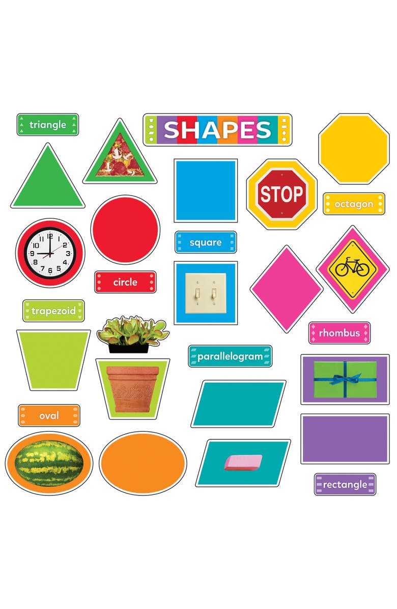 TREND Enterprises Shapes All Around Us Learning Set, Alternate, color, 