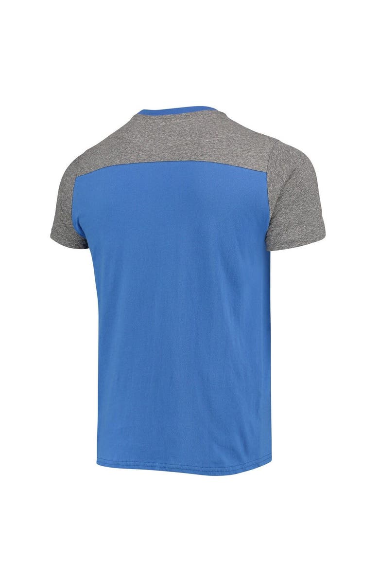 Majestic Threads Men's Majestic Threads Royal/Heathered Gray New York Giants Gridiron Classics Field Goal Slub T-Shirt, Alternate, color, Royal