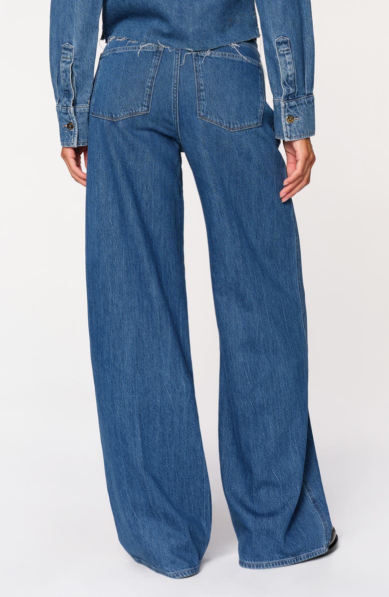 DL1961 Isabel Pleated Mid Rise Wide Leg Jeans, Alternate, color, 