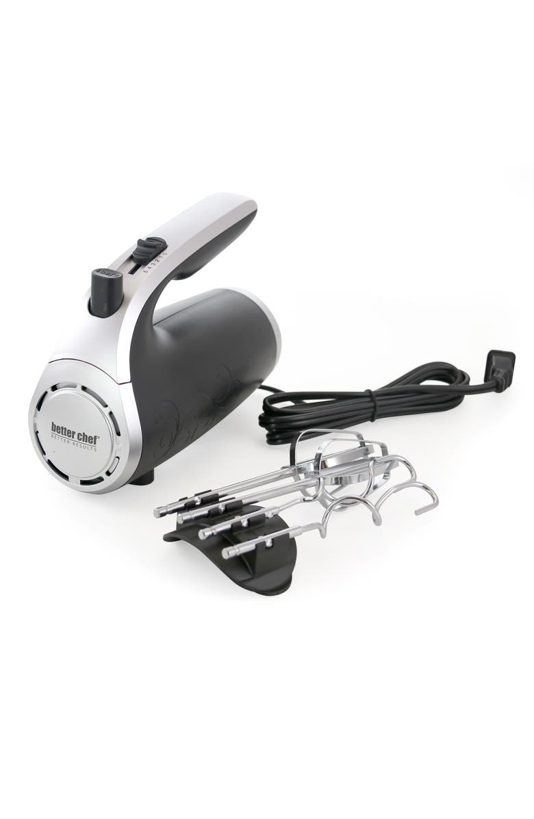 Better Chef 5-Speed 150-Watt Hand Mixer Black w/ Silver Accents, Alternate, color, Black
