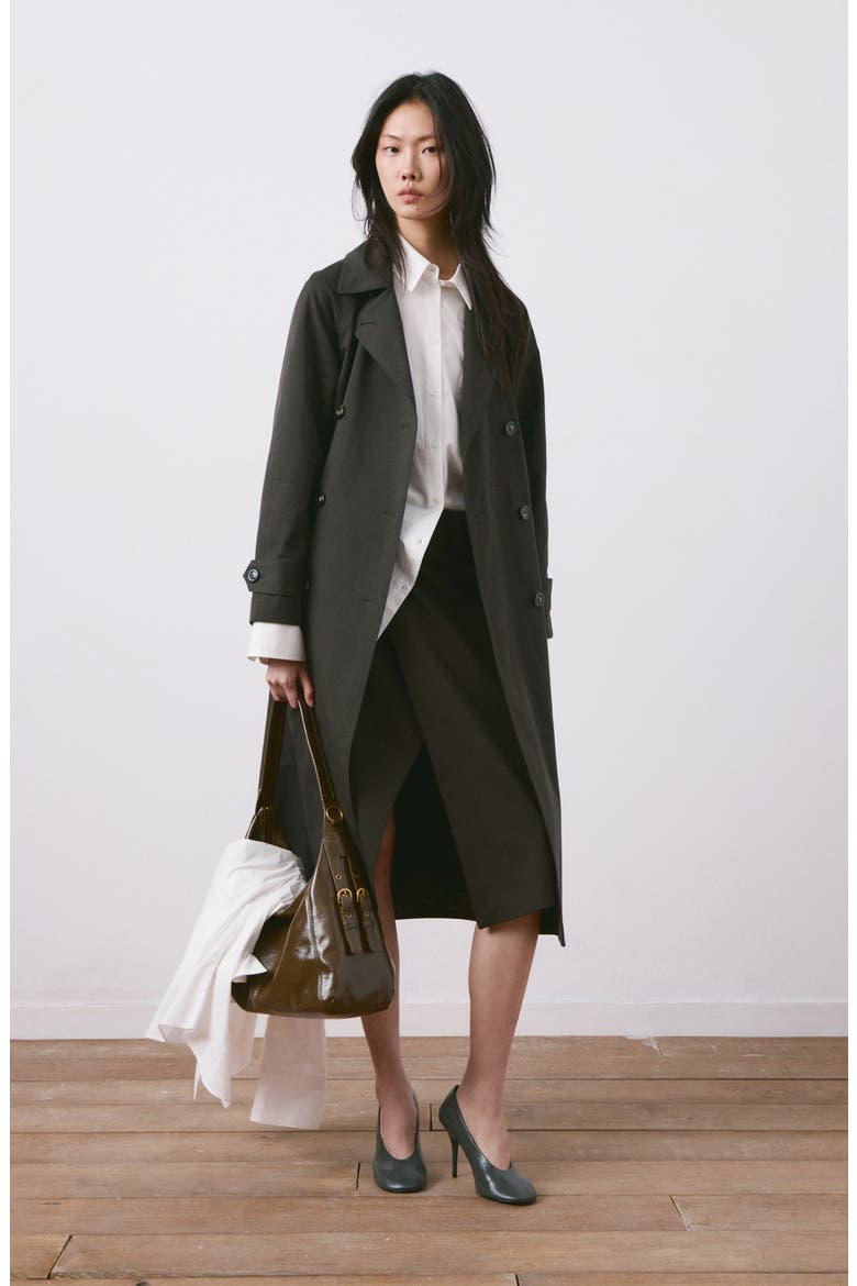 Angela Belted Trench Coat, Alternate, color, CHOCOLATE