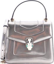 Pre-Owned Bvlgari Serpenti Top Handle Bag Patent Small
