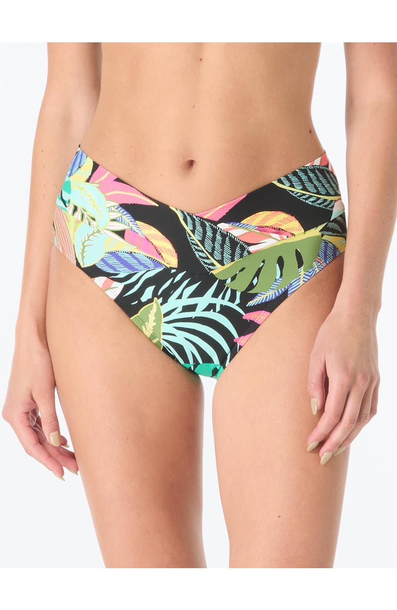 COCO REEF Serene Cross Over Bikini Bottom, Main, color, Black Mlt