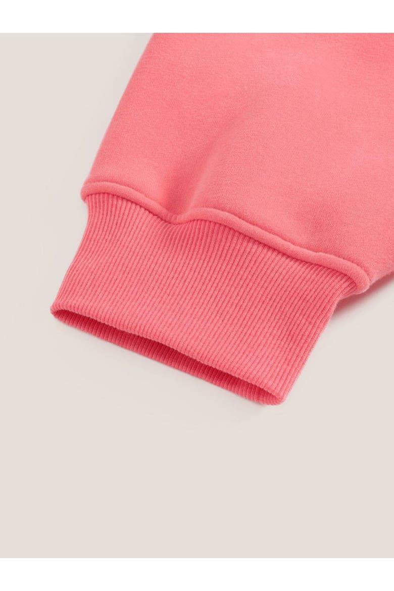 Cloud Essential Fleece Pullover Hoodie Super Baggy Set, Alternate, color, Pink