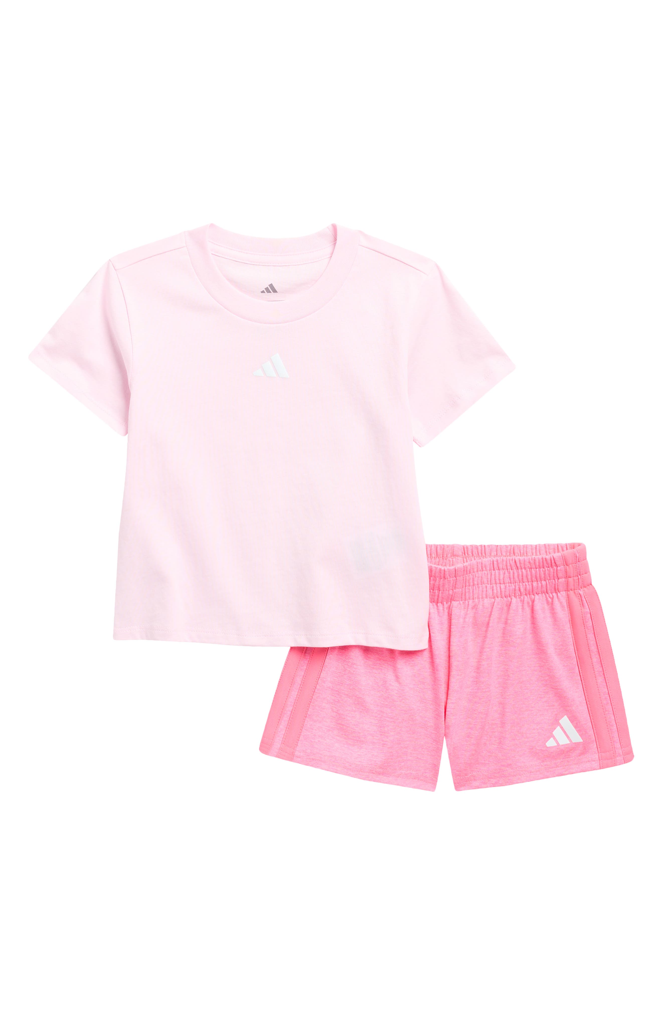 adidas Kids' T-Shirt & Mélange Shorts Set