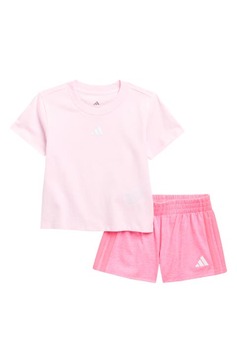 Kids' T-Shirt & Mélange Shorts Set (Little Kid)