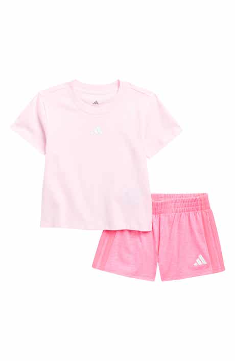 adidas Kids' T-Shirt & Mélange Shorts Set