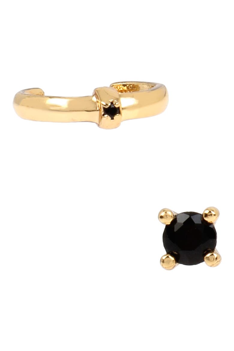 Skinny Ear Cuff & Stud Earring Set, Main, color, GOLD