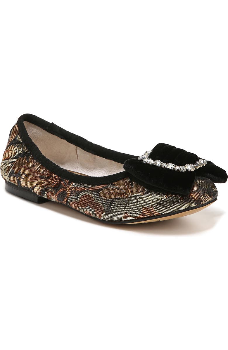 Sam Edelman Kids' Farah Crystal Bow Flat, Main, color,