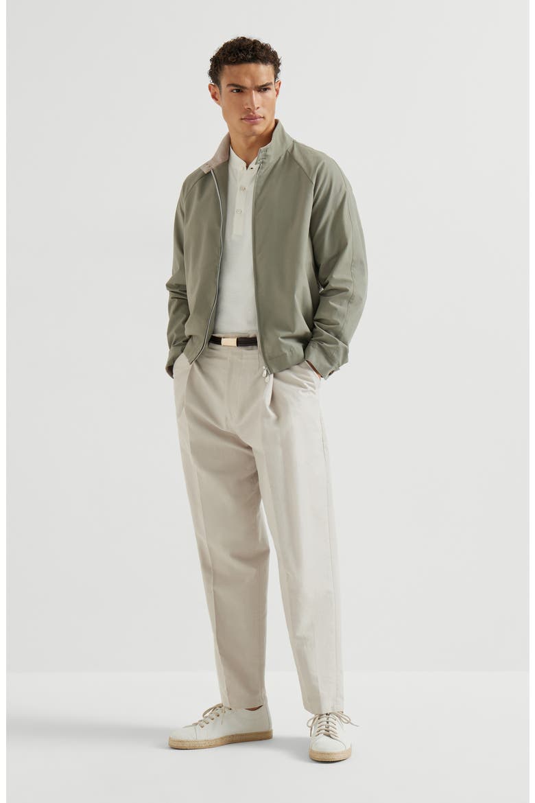Gabardine outerwear jacket, Alternate, color, Khaki