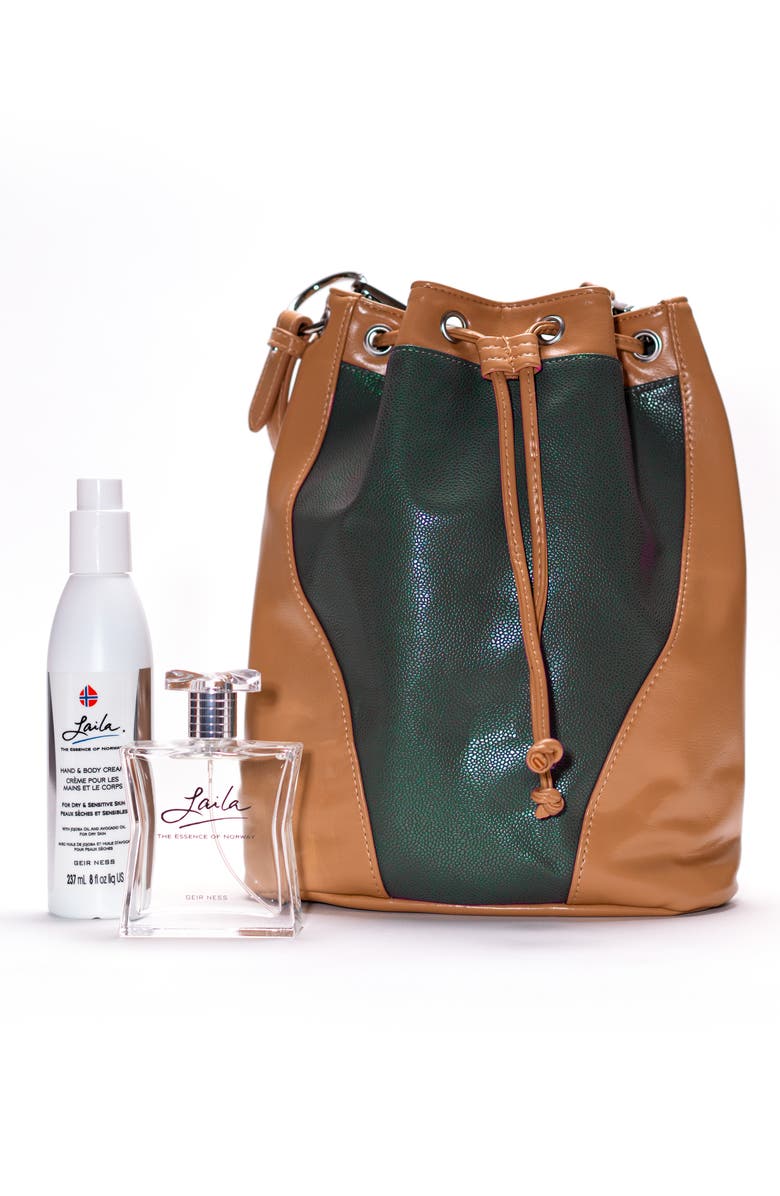GEIR NESS Vardo Bag with Laila Eau de Parfum & Hand & Body Cream $119 Value, Alternate, color, 