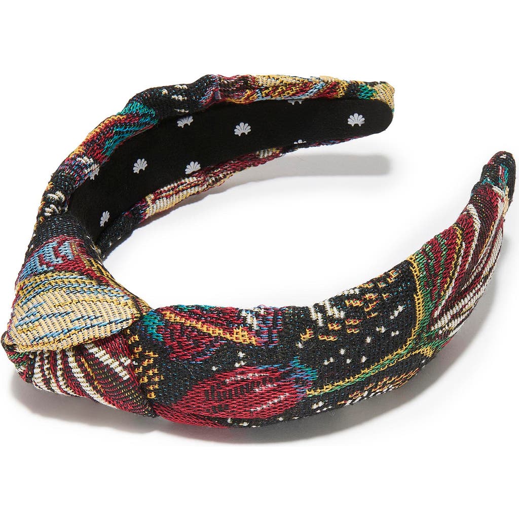 Lele Sadoughi Knotted Floral Jacquard Headband In Multi