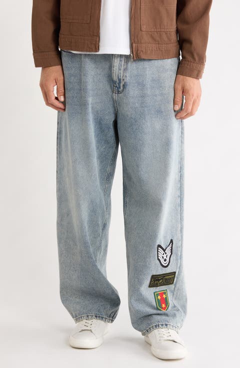 Extra Baggy Patch Denim Jeans