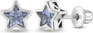 In Season Jewelry Cubic Zirconia Birthstone Star Earrings
