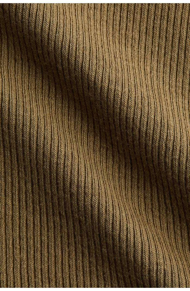 H&M Ribbed Jersey Body, Alternate, color, Khaki Green