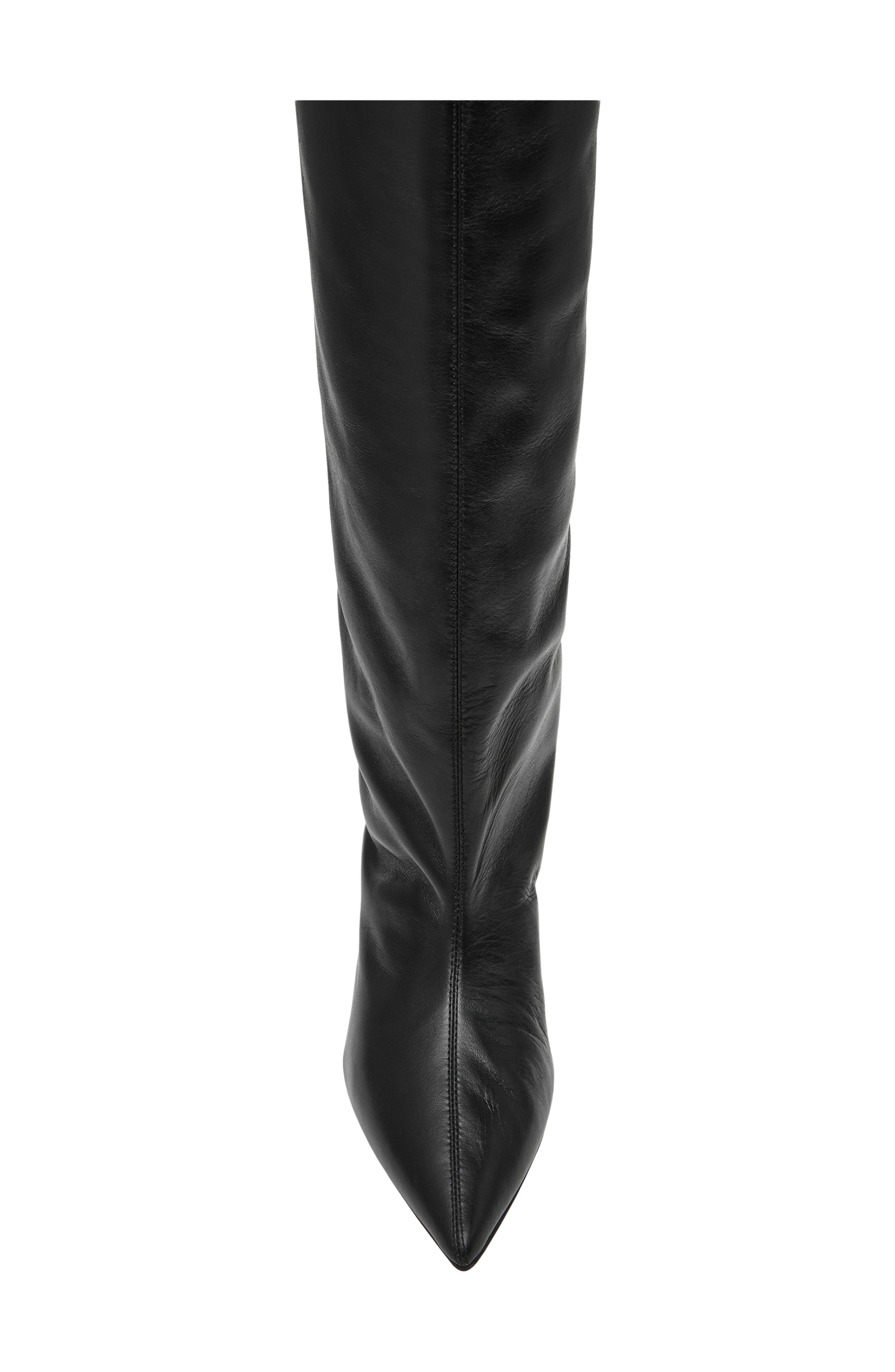 Brax Pointed Toe Boot, Alternate, color, BLACK LEATHER