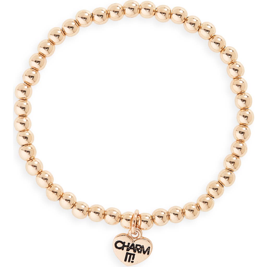 CHARM IT!® Beaded Stretch Bracelet in Gold  product