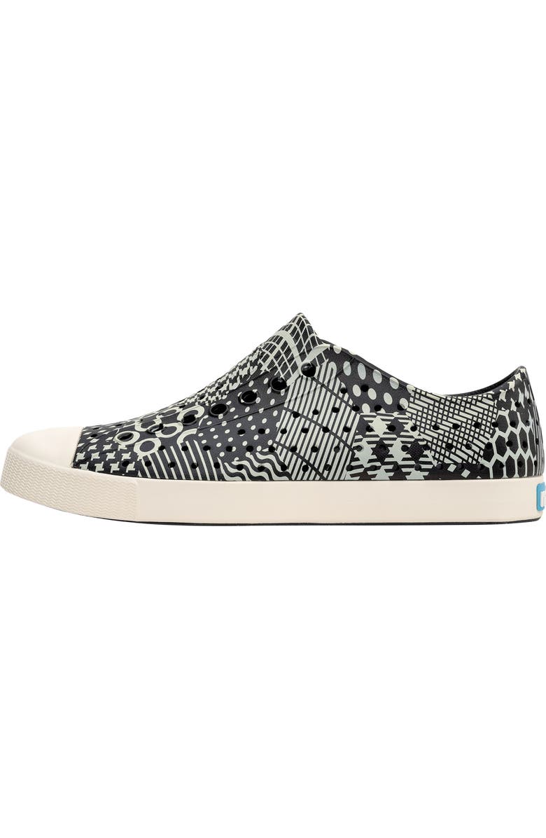 Native Shoes 'Jefferson' Printed Slip-On Sneaker, Alternate, color, Jiffy Black/ Bone Multi Hex