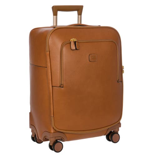Bric's Life Pelle 21" Carry-on Spinner In Brown