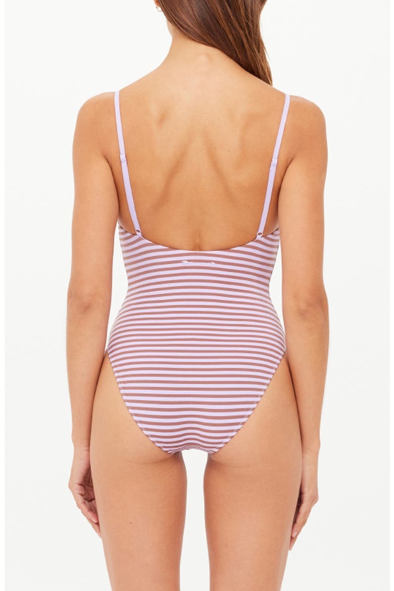 Miami Flow Scoop One Piece Swimsuit, Alternate, color, STRIPE