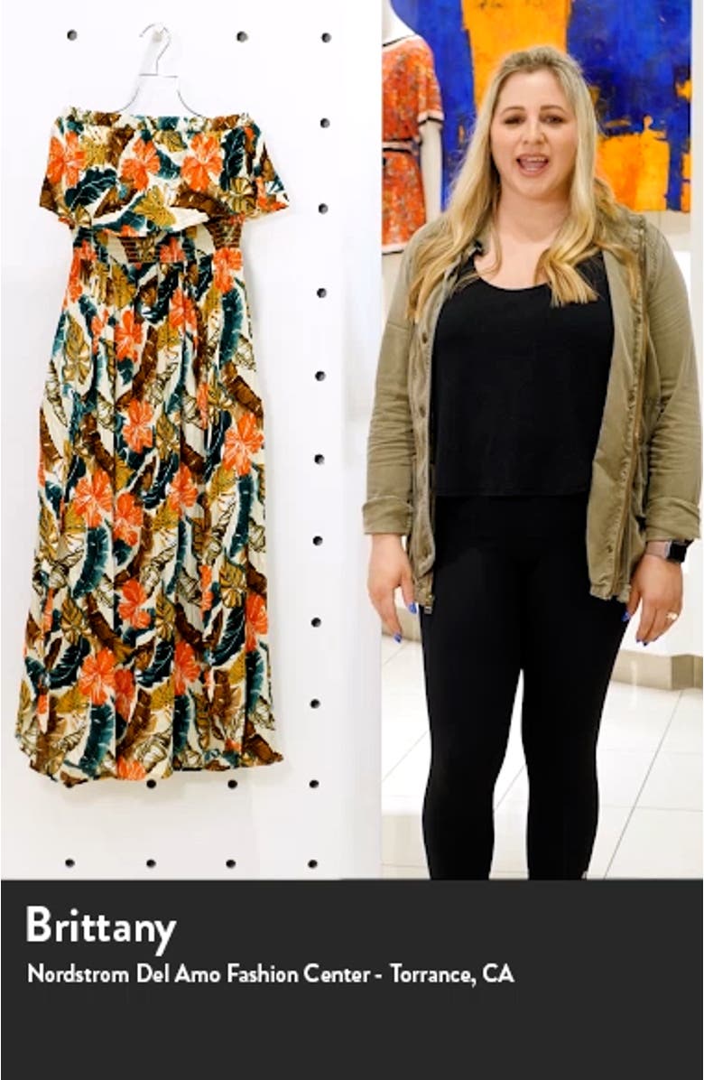 Tropic Coast Strapless Popover Maxi Dress, sales video thumbnail