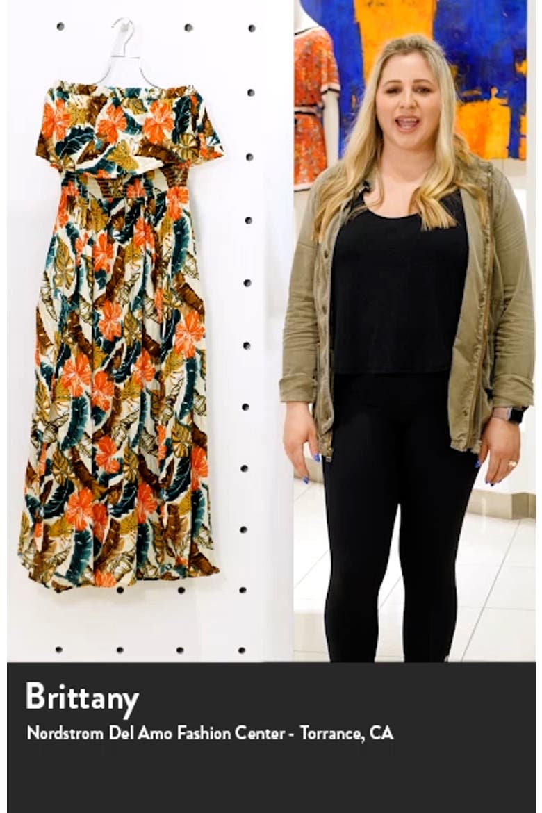Tropic Coast Strapless Popover Maxi Dress video
