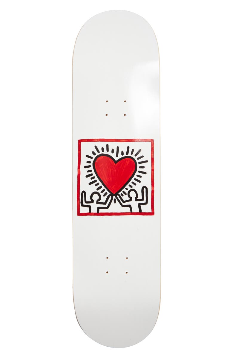 The Skateroom x Keith Haring Untitled Heart Skateboard Deck, Main, color, 