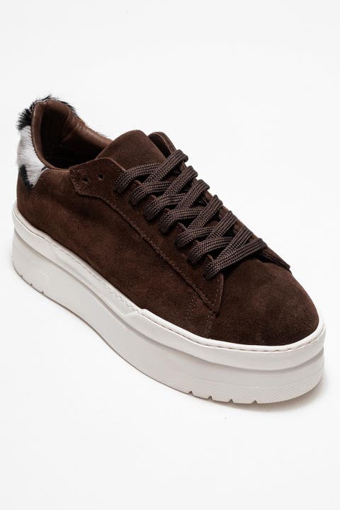 Anabel Leather Platform Sneakers