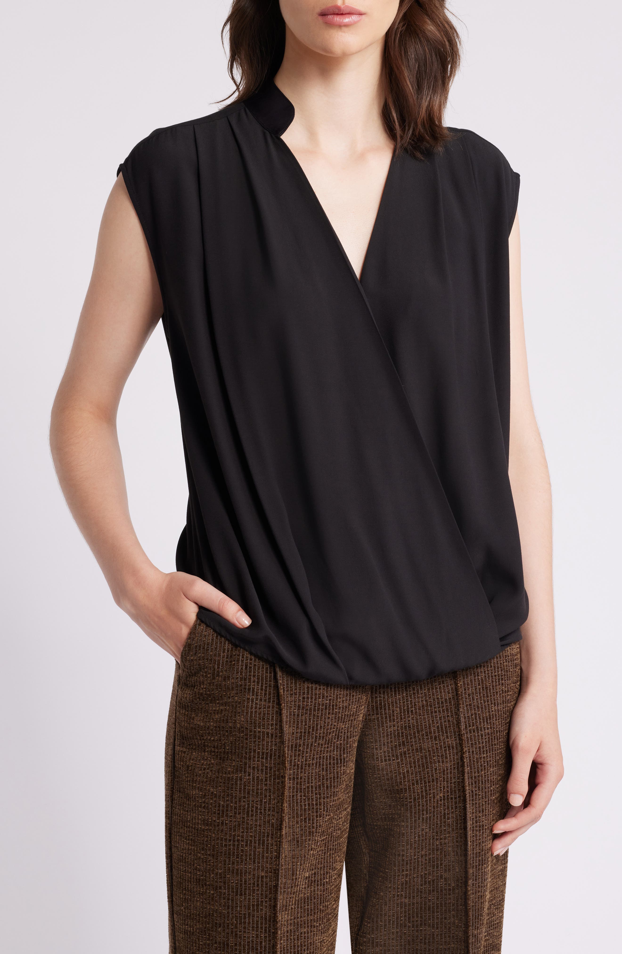 BOSS Bonelia Front Wrap Top