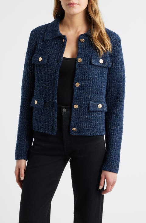 Gabrielle Metallic Cardigan