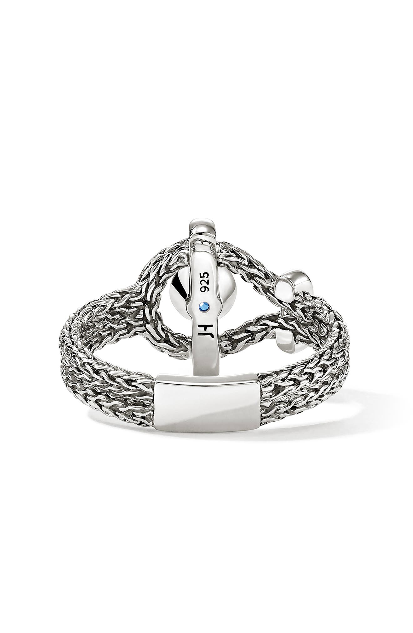 John Hardy Icon Ring, Sterling Silver, Swiss Blue Topaz (Women) | Nordstrom