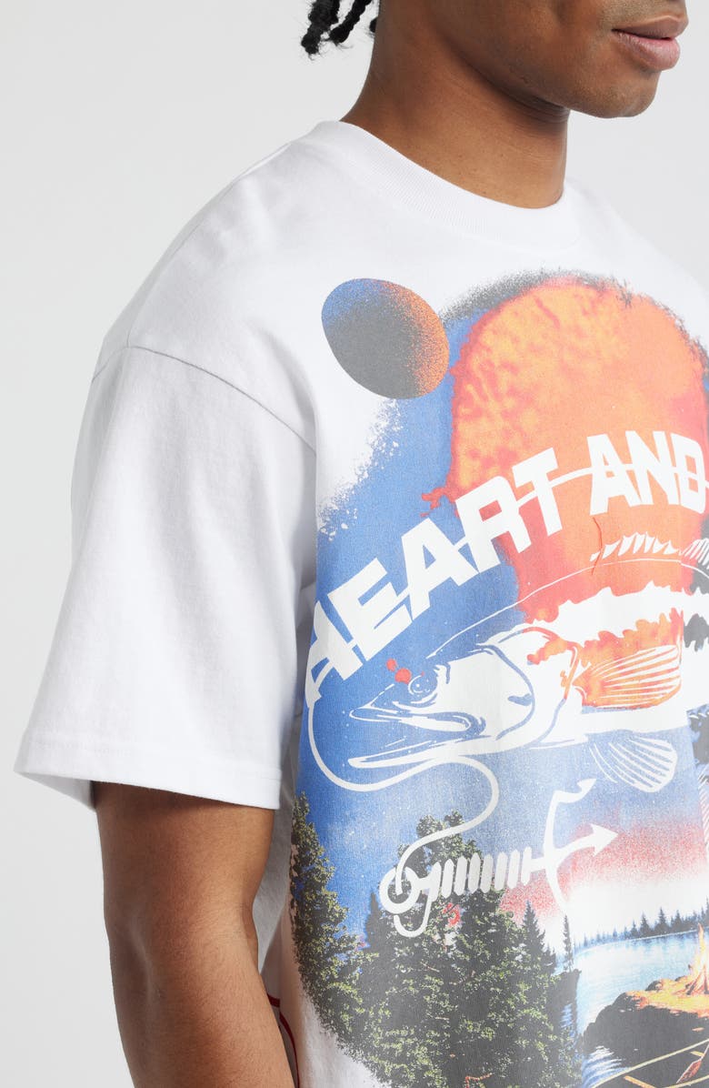Billionaire Boys Club Hook Cotton Graphic T-Shirt, Alternate, color, White
