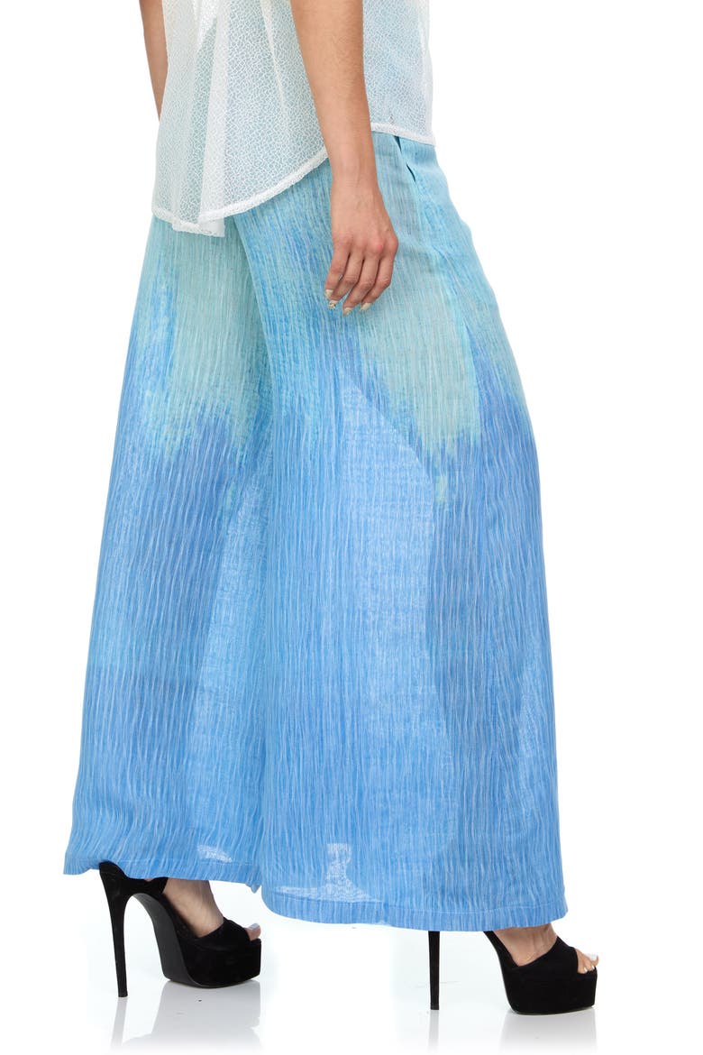 FLARED OMBRE PANTS, Alternate, color, BLUE