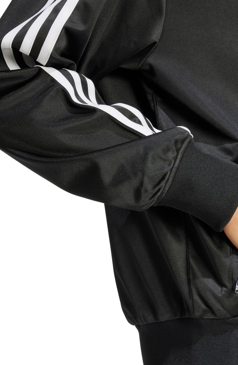 adidas Firebird Recycled Polyester Track Jacket, Alternate, color, Black