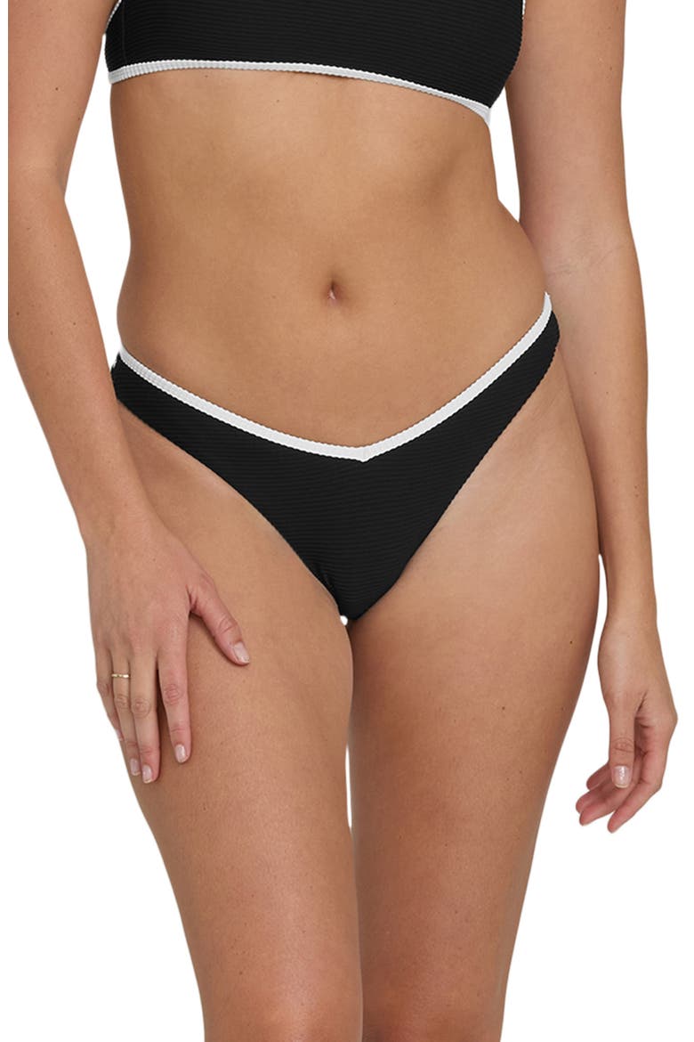 Tanlines Bound Hike Bikini Bottoms, Main, color, BLACK PEBBLE