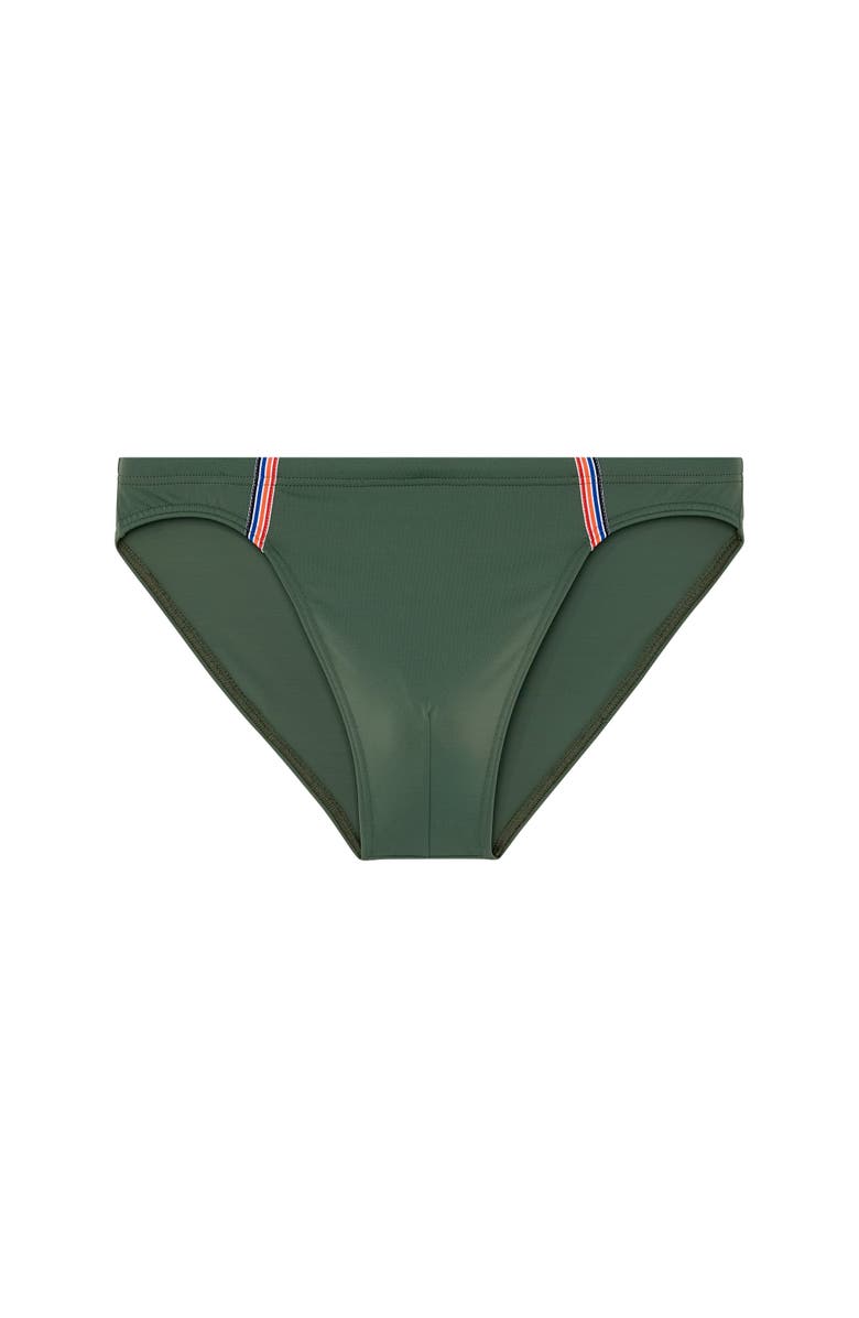 HOM Nautical Cup Swim Micro Brief, Main, color, Khaki Green