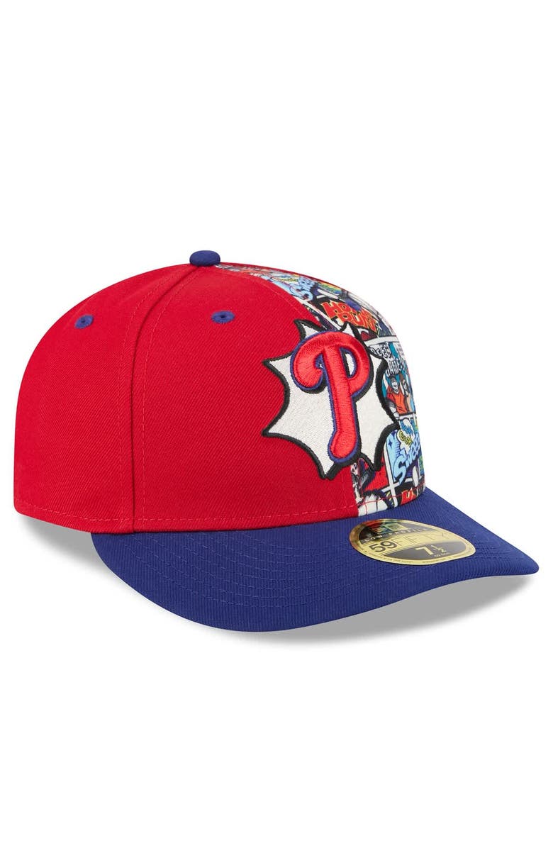 New Era Men's New Era Red/Royal Philadelphia Phillies 2025 MLB Diamond Hero Edition Low Profile 59FIFTY Fitted Hat, Alternate, color, Red