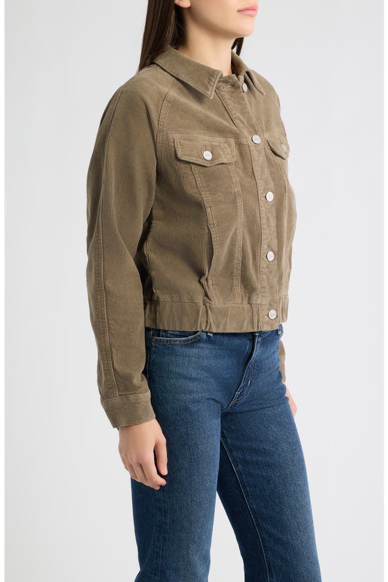 Corduroy Bomber Jacket, Alternate, color, MUSHROOM