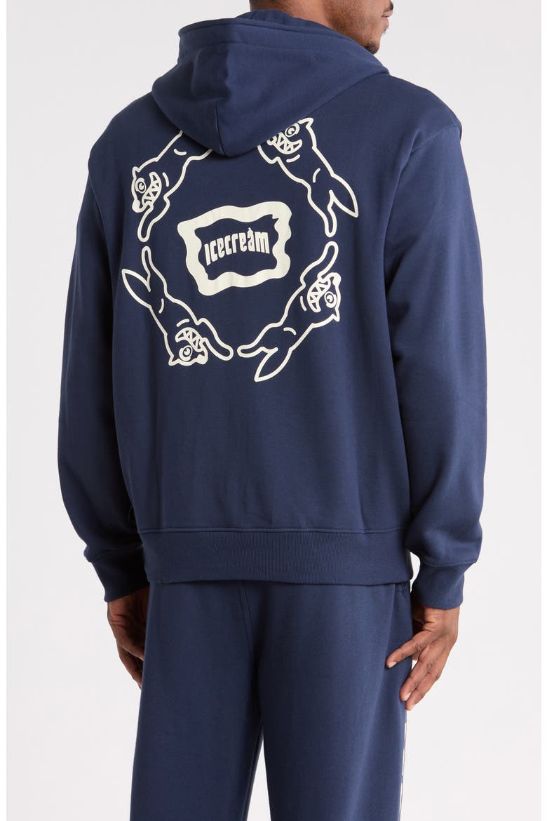 Loop Cotton French Terry Hoodie, Alternate, color, BLACK IRIS