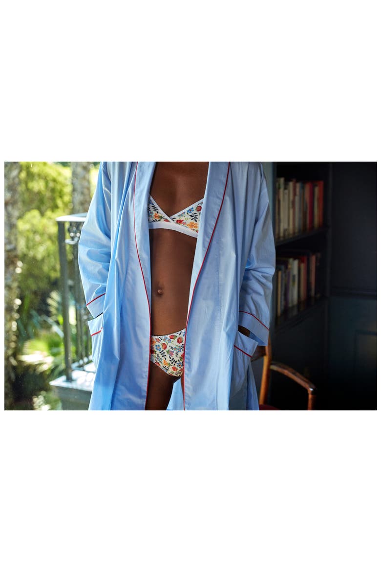 Isa Short Robe, Alternate, color, BLUE