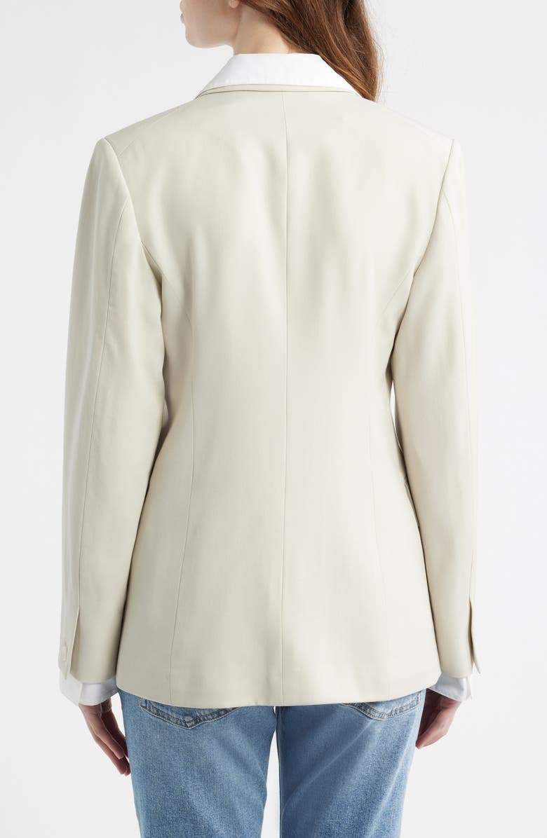 rag & bone Layered Wool Blazer, Alternate, color, Ivory