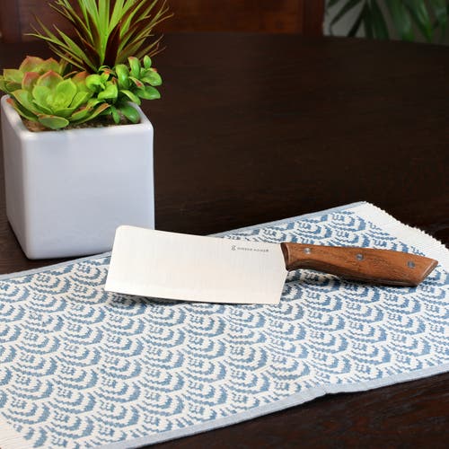 Gibson Home Seward 6 Inch Stainless Steel Cleaver With Wooden Handle In Brown