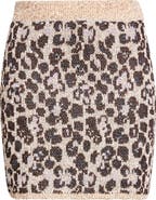 Missoni Animal Jacquard Sequin Sweater Skirt
