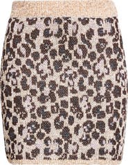 Missoni Animal Jacquard Sequin Sweater Skirt