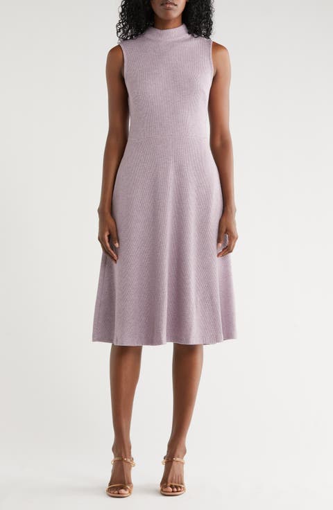 Marled Knit Midi Dress