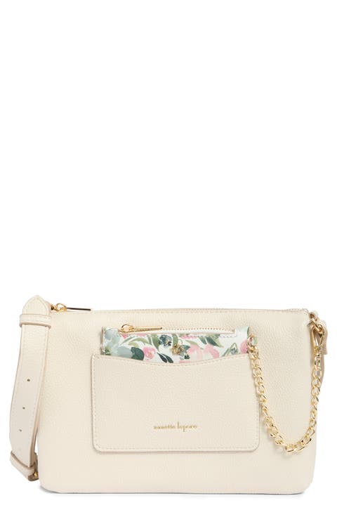 Triple Section Crossbody Bag