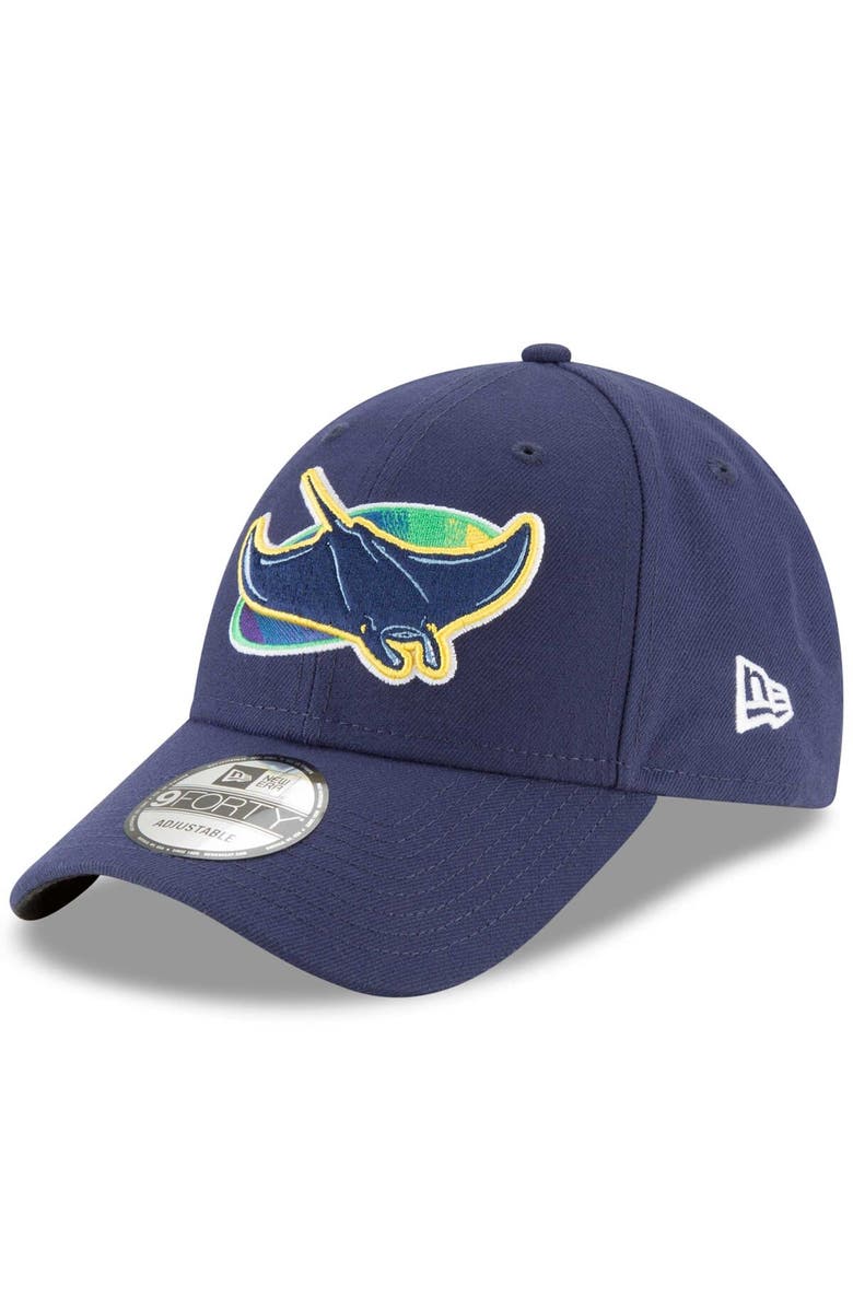 New Era Men's New Era Navy Tampa Bay Rays Alternate The League 9FORTY Adjustable Hat, Main, color,