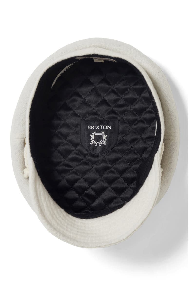 Kayla Bouclé Cap, Alternate, color, OFF WHITE BOUCLE