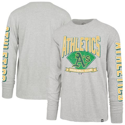 Men's '47 Gray Athletics Fair Ball Franklin Long Sleeve T-Shirt