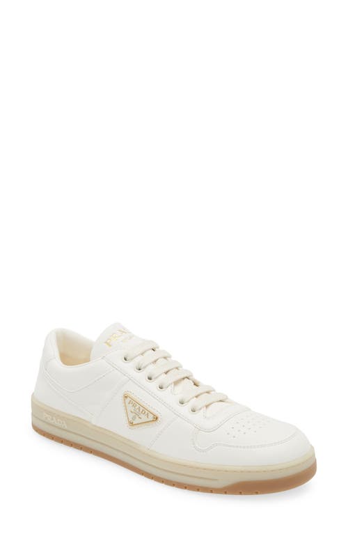 Prada Off White Downtown Lace Up Sneakers